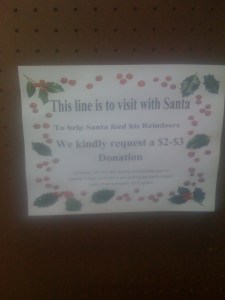 Santa's shaking you down